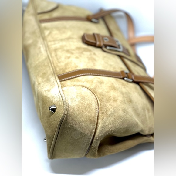 COACH💥RARE-VINTAGE~SOLD OUT💥Hampton Suede Satchel - Picture 6 of 14